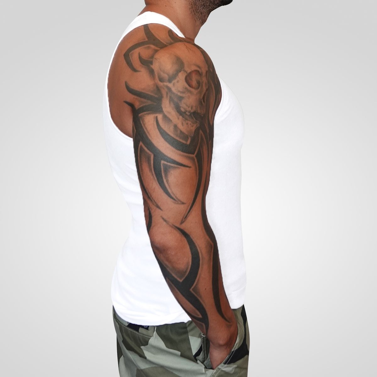 AGW - Camiseta Musculosa Hombre Algodón Regular Fit Polera Gym