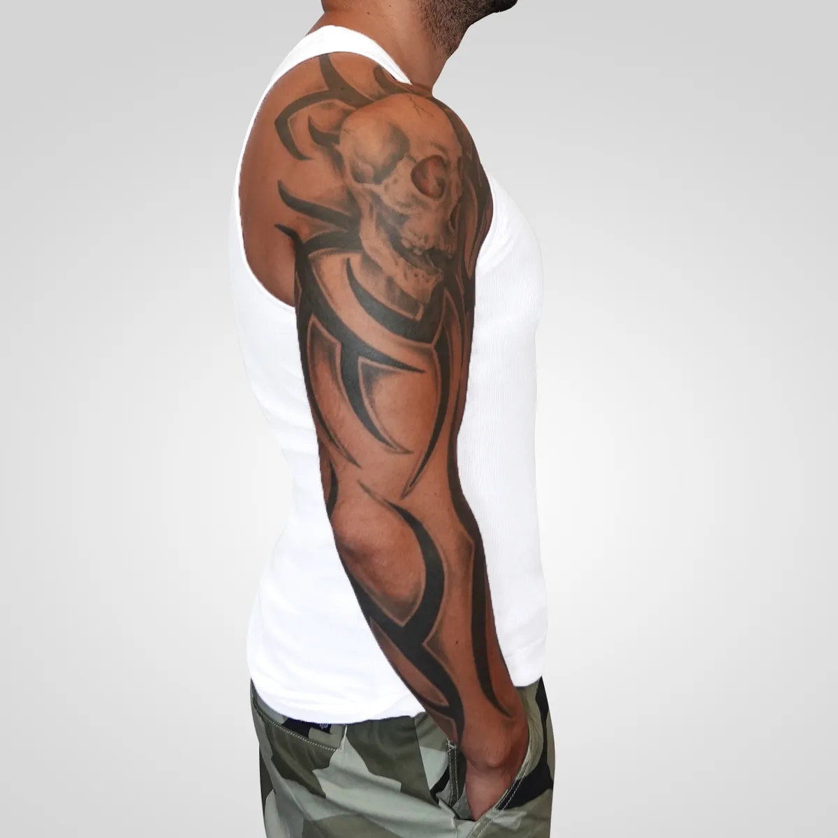 AGW - Camiseta Musculosa Hombre Algodón Regular Fit Polera Gym