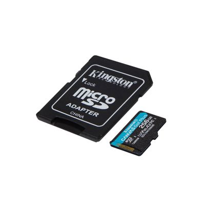 Imagen 2 del producto Canvas Go Plus, Tarjeta MicroSD 256GB, U3, V30, 200MBs, Adaptador SD
