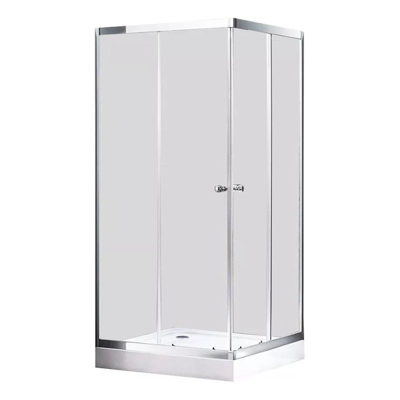 GENERICO - Shower Door Rectangular 80x120x195 Vidrio Templado Izquierdo