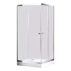 GENERICO - Shower Door Rectangular 80x120x195 Vidrio Templado Izquierdo
