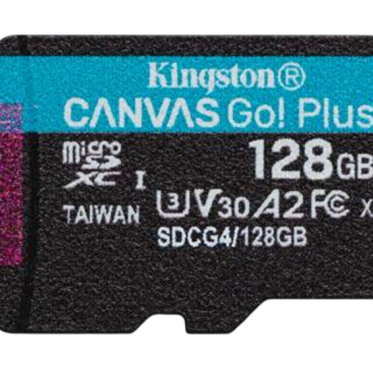 KINGSTON - Kingston Canvas Go! Plus, Tarjeta MicroSD 128GB, U3, V30, 200MBs, Adaptador SD