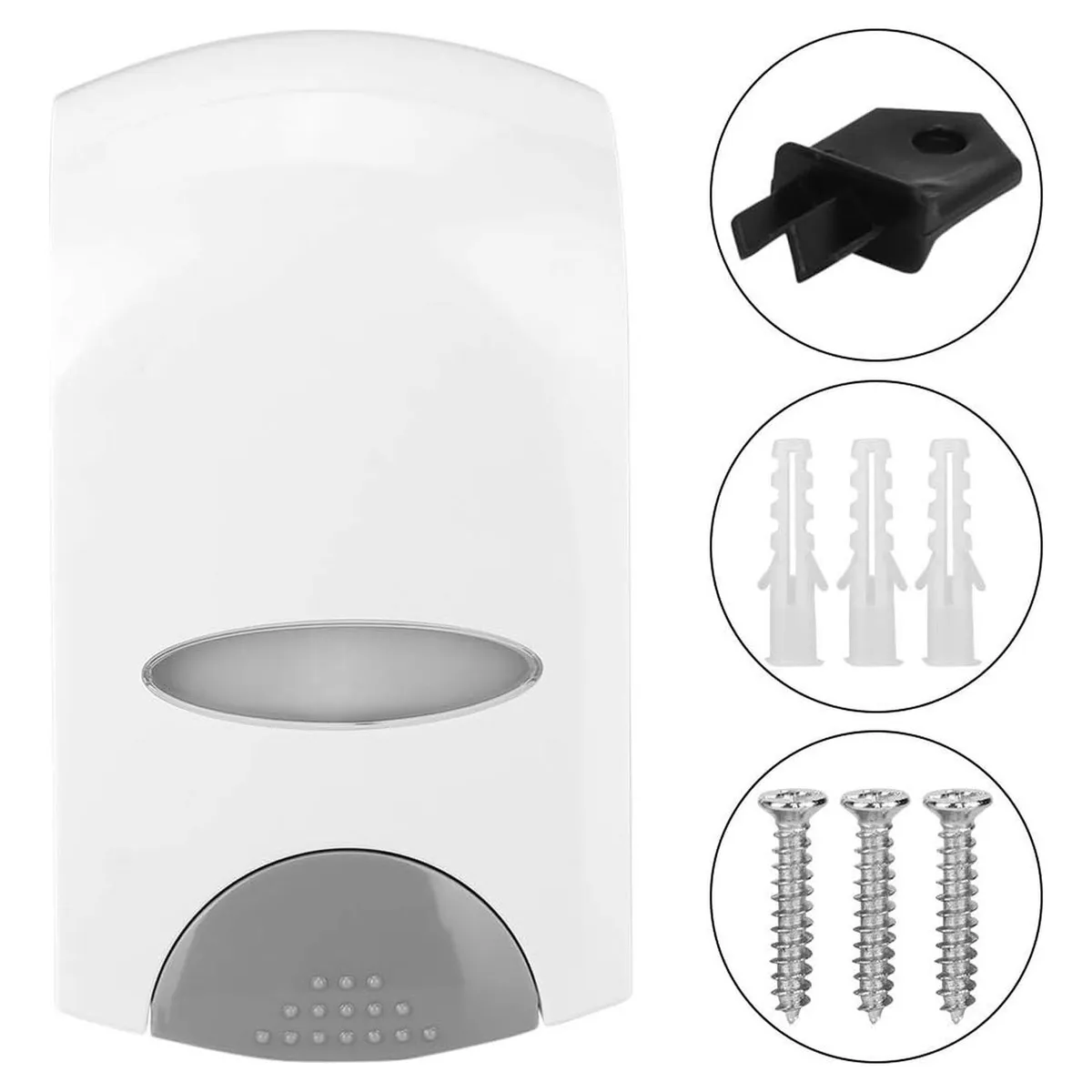 GENERICO - Dispensador Jabón Plástico Al Muro 500 Ml