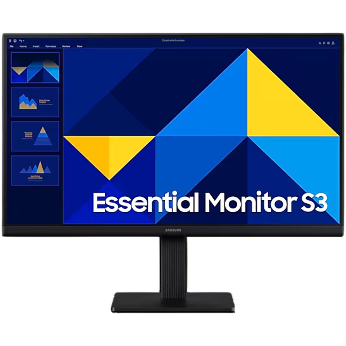 SAMSUNG - Samsung Essential LS22D300GALXZS, S3, S30GD, Monitor 22", FHD, IPS, 100Hz, Color Negro