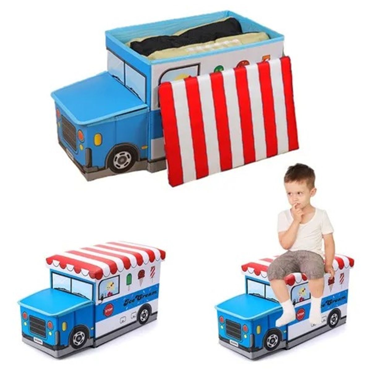 EVERSO - Caja Organizadora Plegables Closet Ropa Multiuso Con Tapa