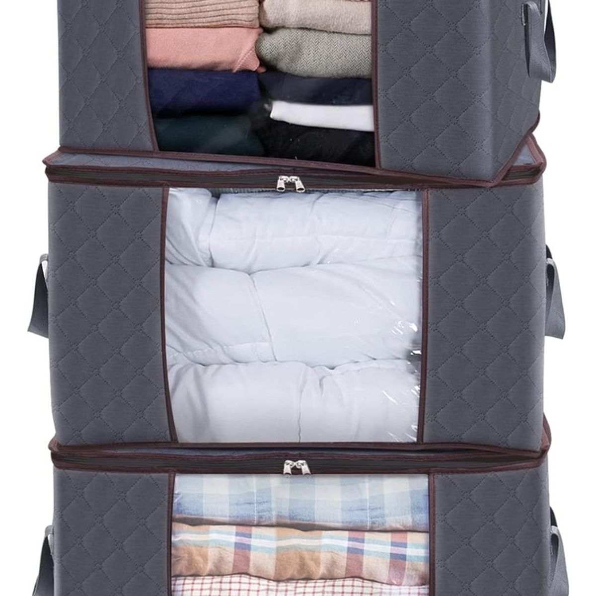 EVERSO - 3 UNIDADES ORGANIZADOR DE BOLSAS DE ALMACENAMIENTO DE ROPA