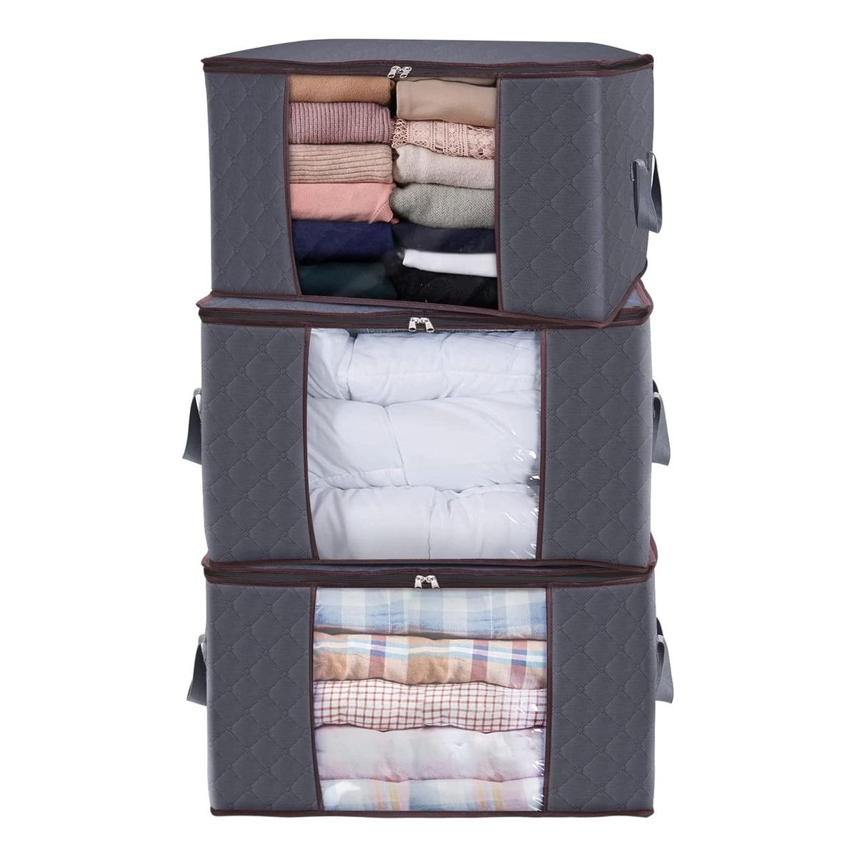 EVERSO - 3 UNIDADES ORGANIZADOR DE BOLSAS DE ALMACENAMIENTO DE ROPA