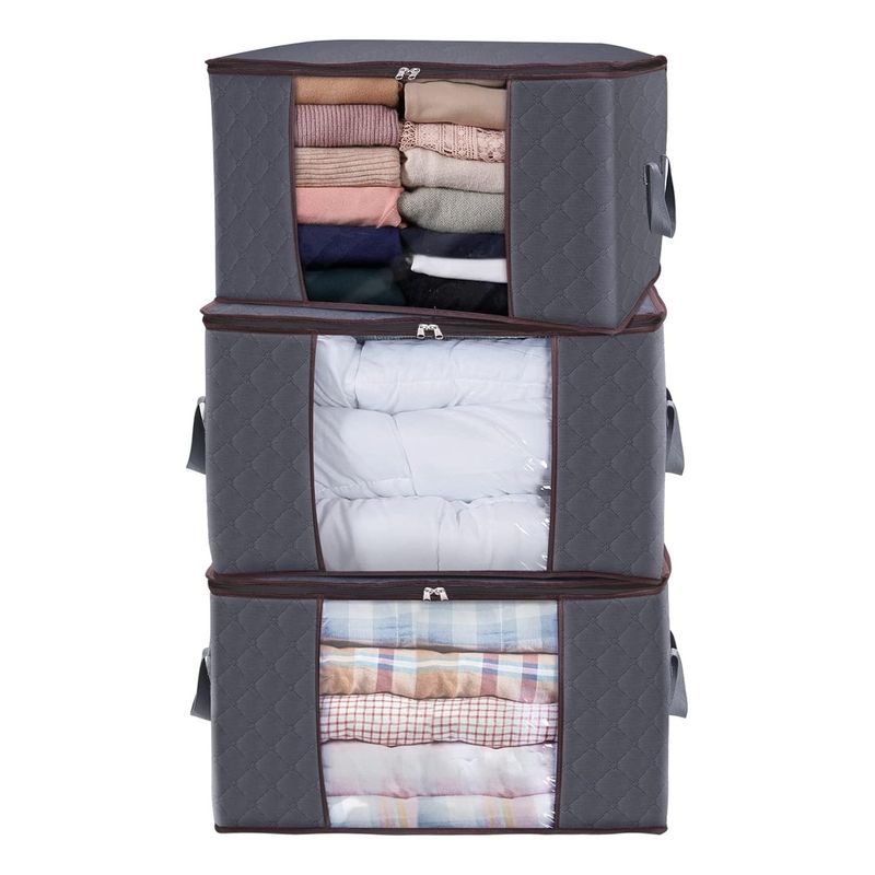 EVERSO - 3 Unidades Organizador De Bolsas De Almacenamiento De Ropa