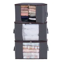 EVERSO - 3 UNIDADES ORGANIZADOR DE BOLSAS DE ALMACENAMIENTO DE ROPA
