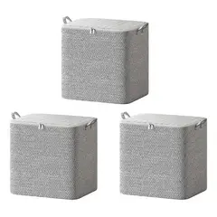 GENERICO - Set X3 Bolsa Cajas Organizadoras Grandes Almacenamiento Ropa