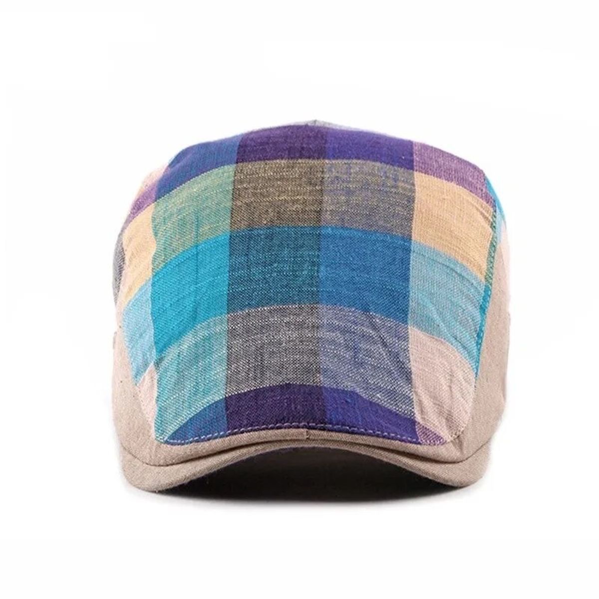 A 17 - Boina A Cuadros De Colores Unisex Boina Sombrero