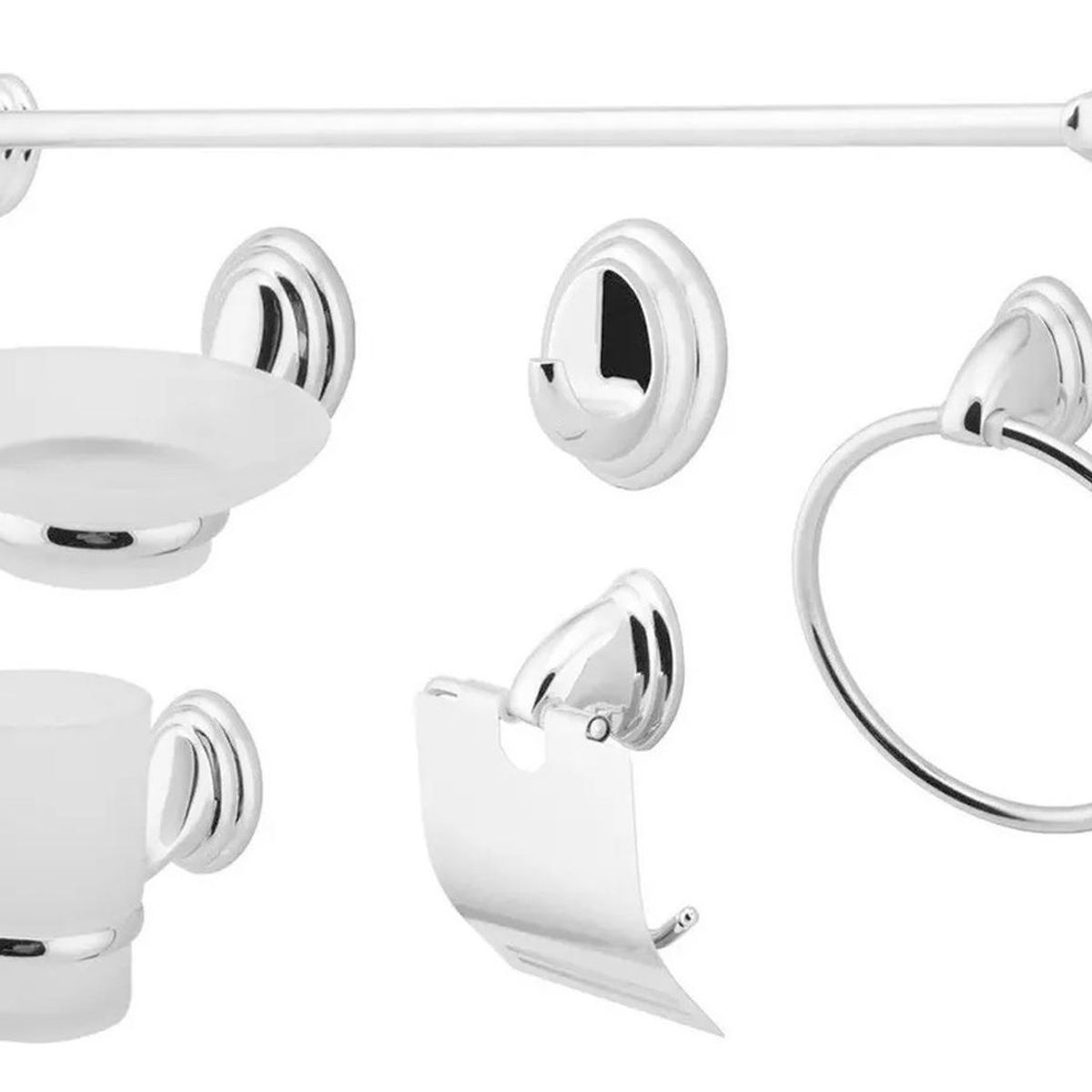 GENERICO - Set Accesorios Baño 6 Piezas Colomba