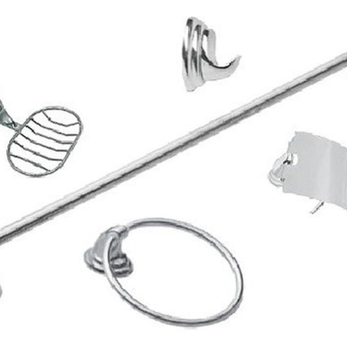 GENERICO - Set De Baño Economico 5 Piezas