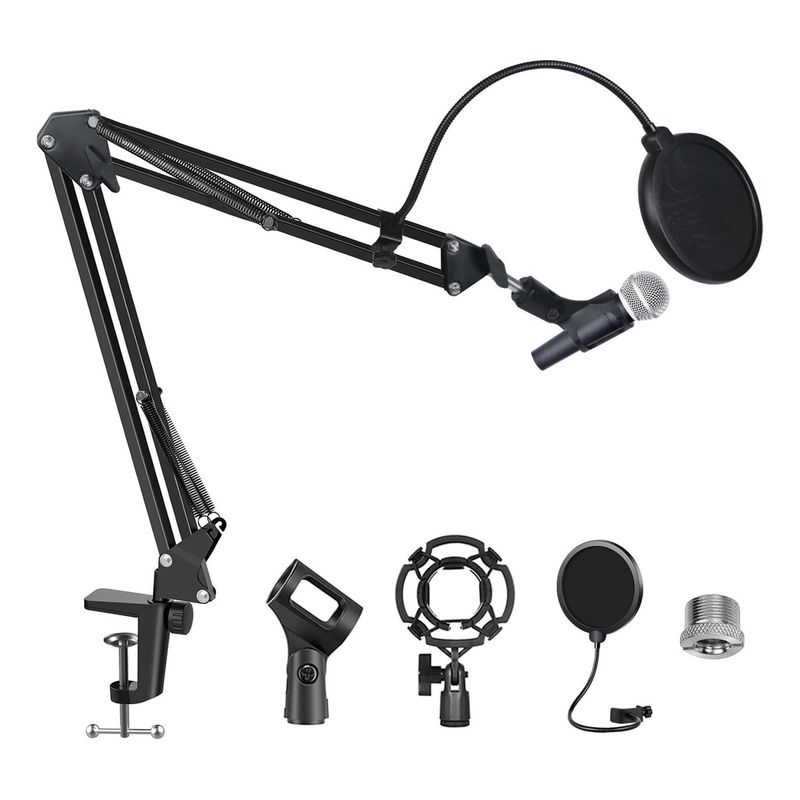 GENERICO - Kit Soporte Para Microfono Condensador Brazo Profesional