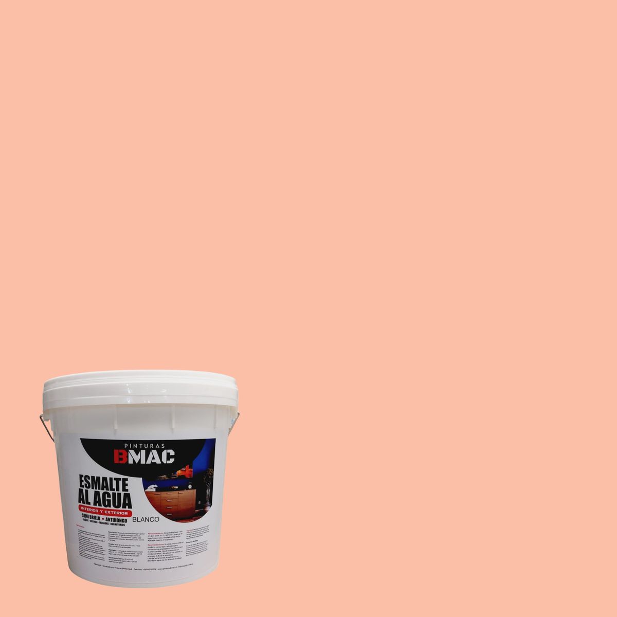 GENERICO - ESMALTE AL AGUA DAMASCO SEMIBRILLO TINETA 4G BMAC