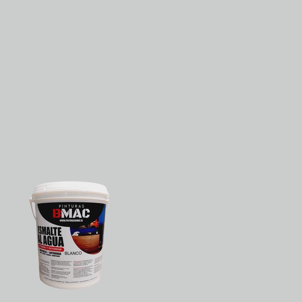 GENERICO - ESMALTE AL AGUA GRIS PERLA SEMIBRILLO GALON BMAC