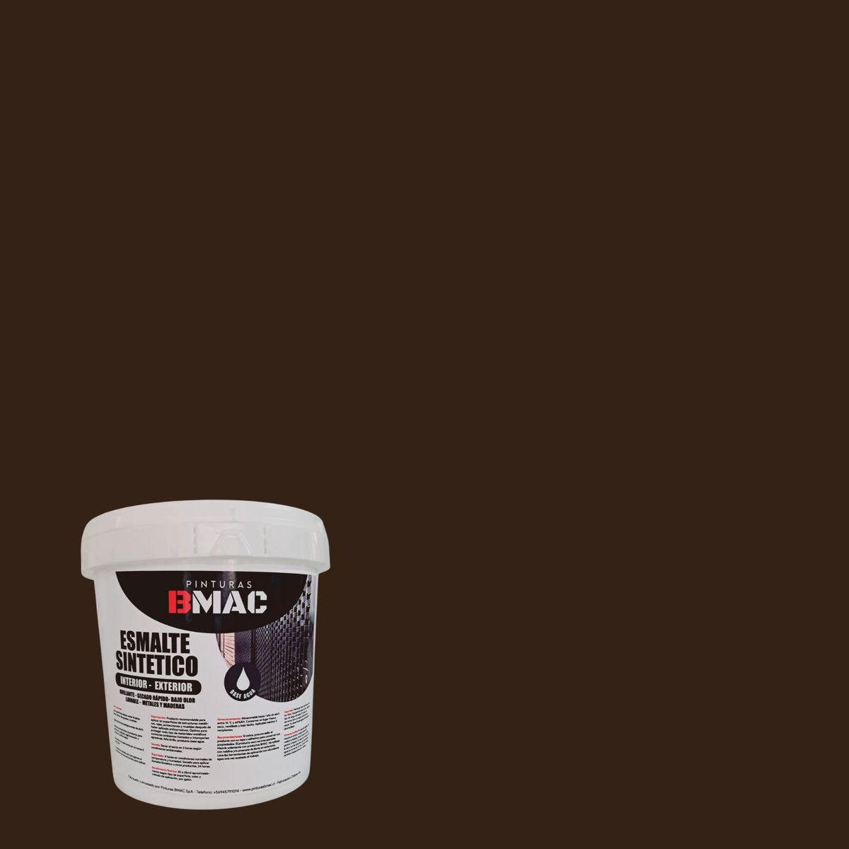 GENERICO - ESMALTE SINTETICO CAFE MORO BRILLANTE GALON BMAC