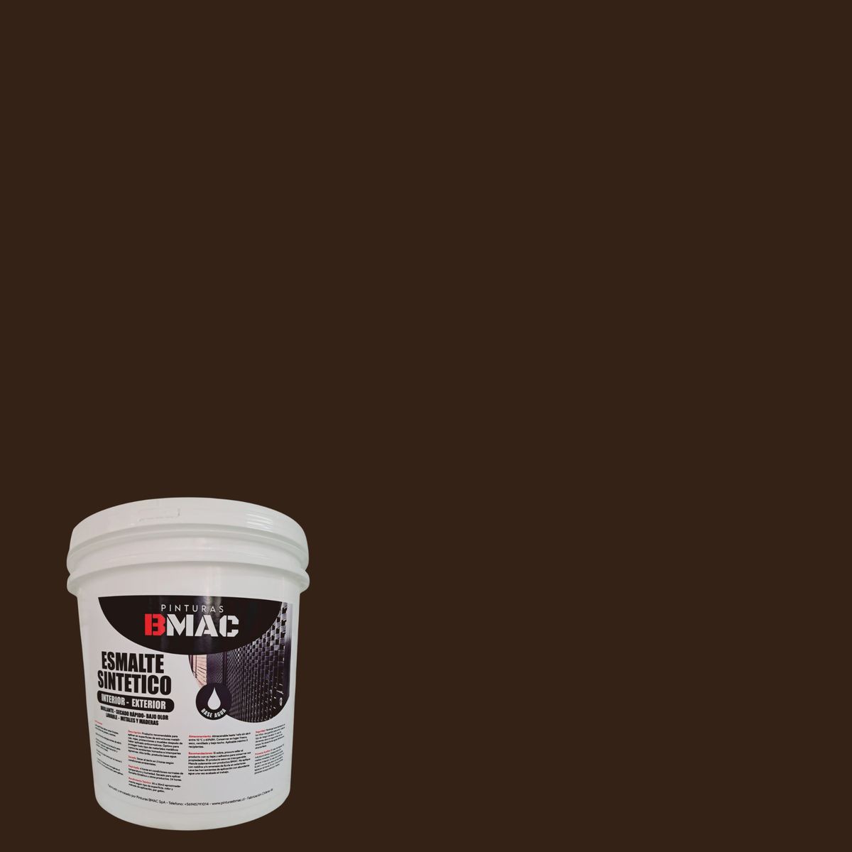 GENERICO - ESMALTE SINTETICO CAFE MORO BRILLANTE TINETA BMAC