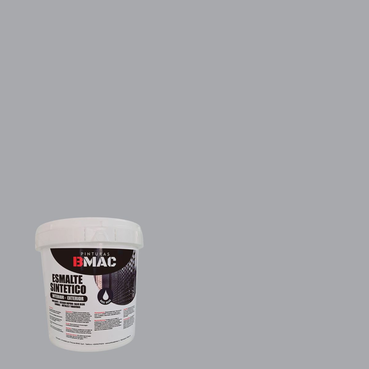 GENERICO - ESMALTE SINTETICO GRIS PERLA BRILLANTE GALON BMAC