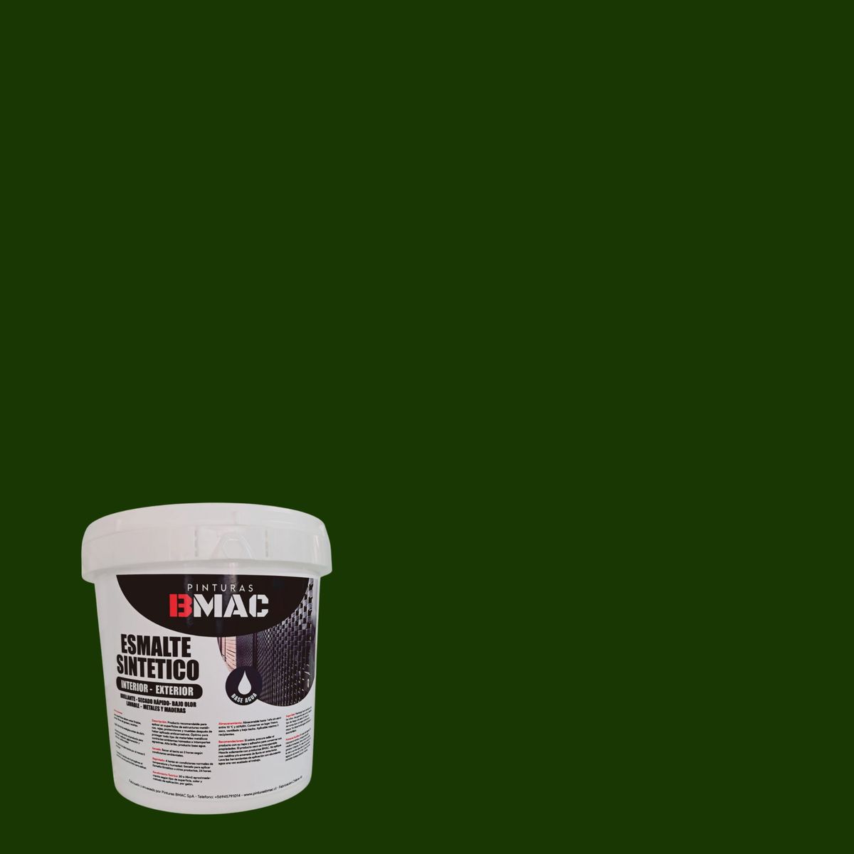 GENERICO - ESMALTE SINTETICO VERDE REJA BRILLANTE GALON BMAC