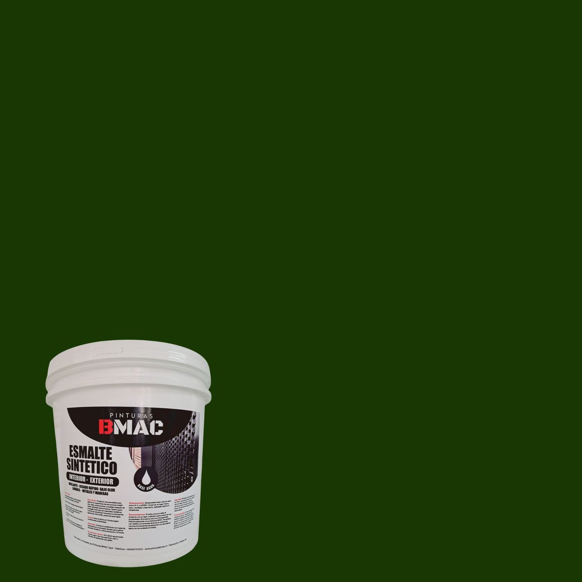 GENERICO - ESMALTE SINTETICO VERDE REJA BRILLANTE TINETA BMAC