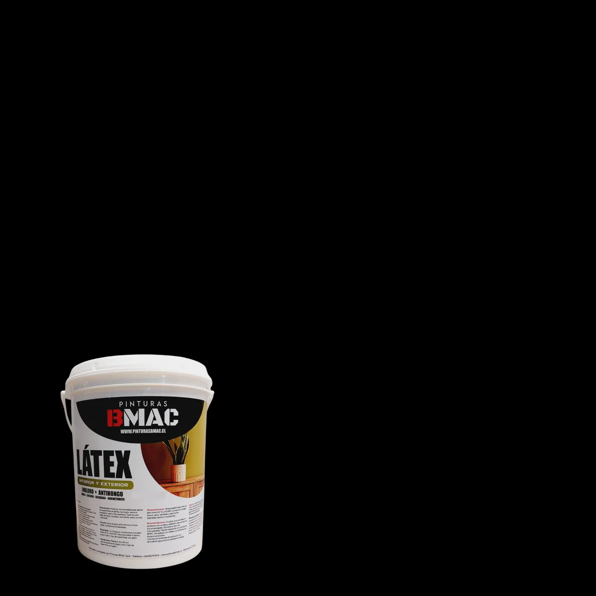GENERICO - LATEX ACRILICO NEGRO GALON BMAC
