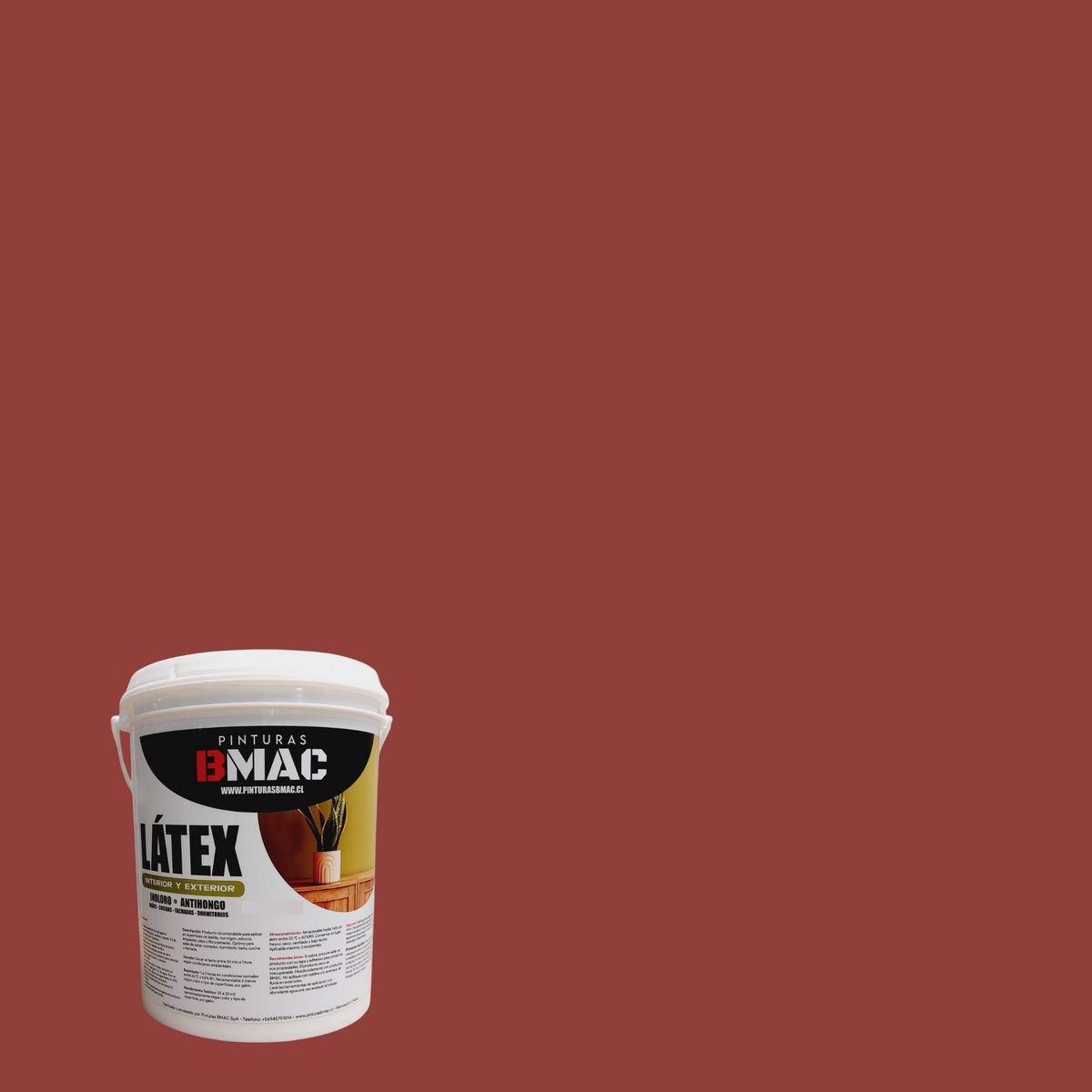 GENERICO - LATEX ACRILICO ROJO COLONIAL GALON BMAC
