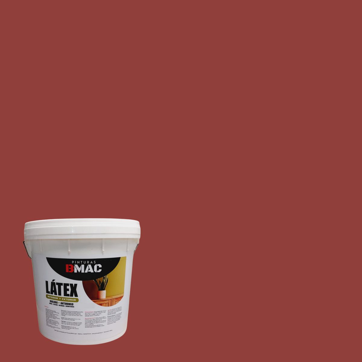 GENERICO - LATEX ACRILICO ROJO COLONIAL TINETA 4G BMAC