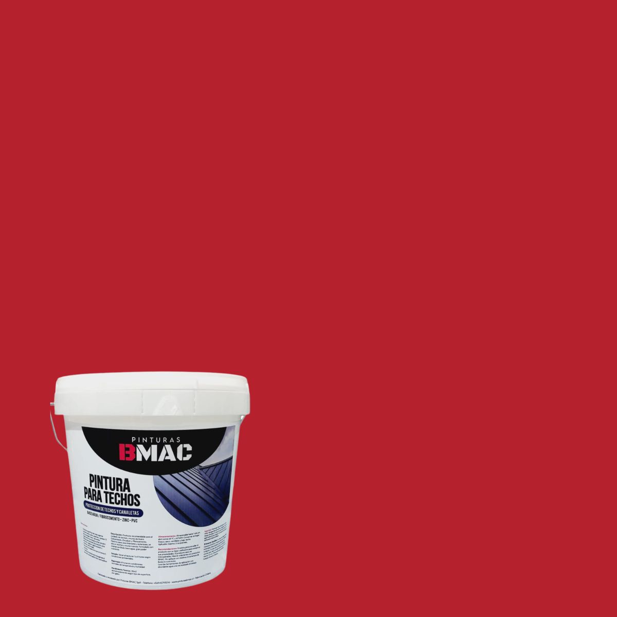 GENERICO - PINTURA PARA TECHO ROJO COLONIAL GALON BMAC