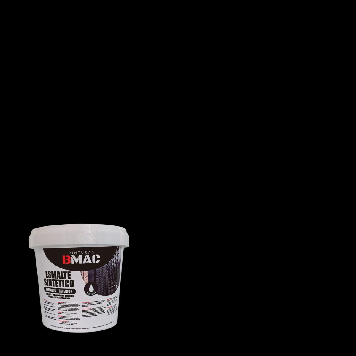 GENERICO - ESMALTE SINTETICO NEGRO BRILLANTE 1 LITRO BMAC