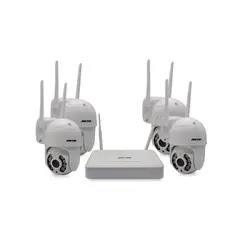 JTF - Kit de Cámaras de Seguridad JORTAN HD 1080P WiFi - 4 Cámaras + NVR