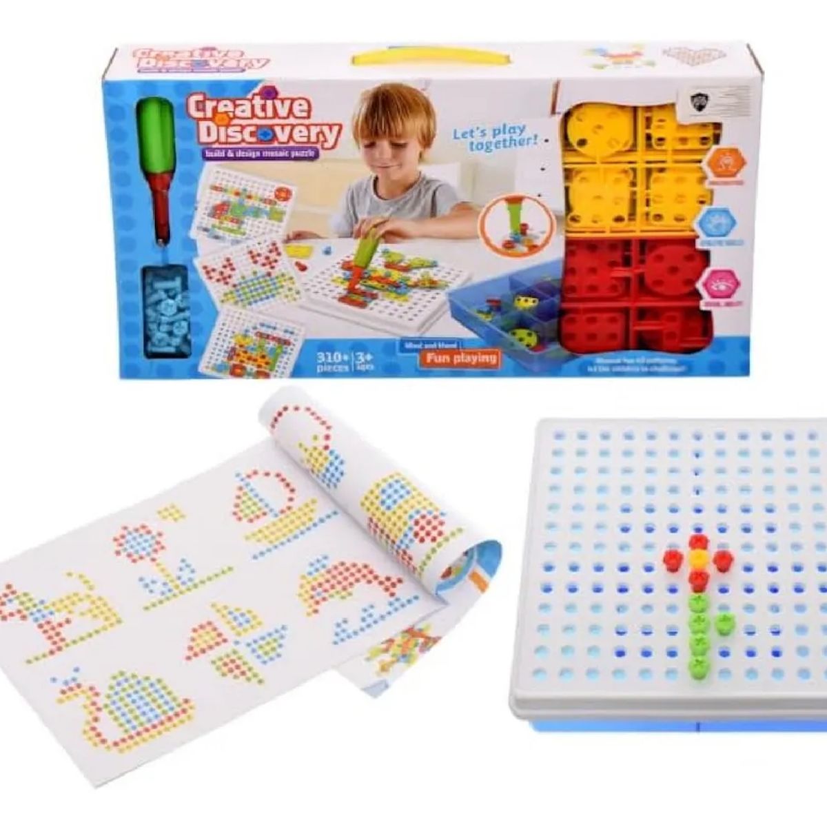 GENERICO - Rompecabezas Mosaico Tuercas Creative Discovery 310 Pcs