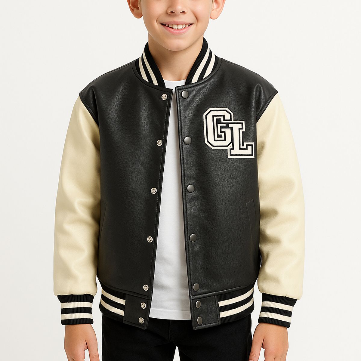 KIBOU - Chaqueta Boomber Varsity Para Niños