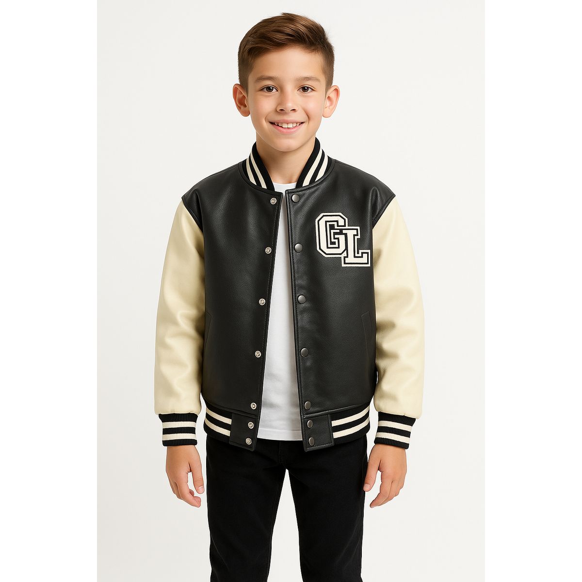 KIBOU - Chaqueta Boomber Varsity Para Niños