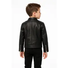 KIBOU - Chaquetas Biker Ecocuero para Niños