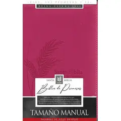 UNILIT - BIBLIA DE PROMESAS RVR1960 TAMAÑO MANUAL IMITACIÓN PIEL FUCSIA HOJA