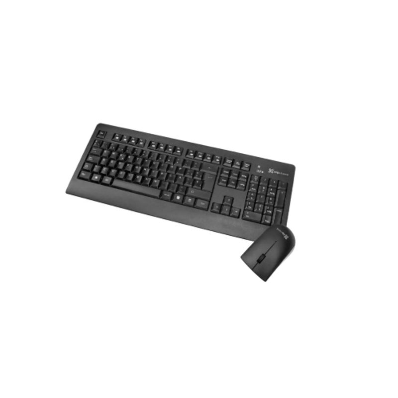 KLIP XTREM - Klip Xtreme Inspire Kit Teclado + Mouse Inalámbrico Negro USB