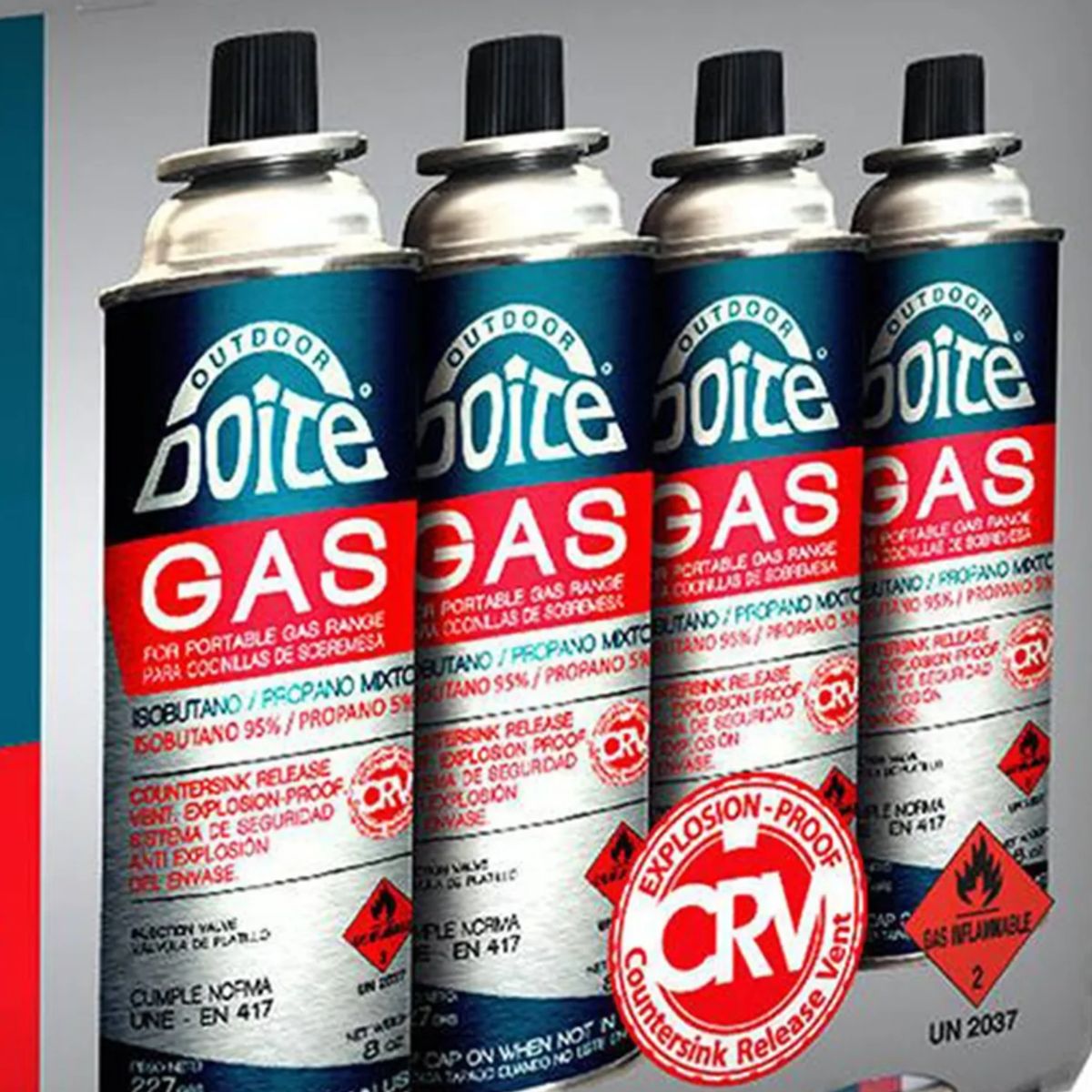 DOITE - Pack De Gas Para Cocinillas 4 Unidades