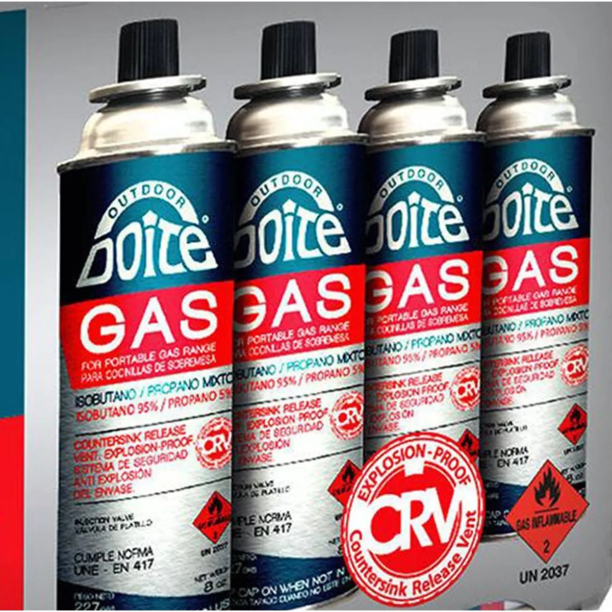 DOITE - Pack De Gas Para Cocinillas 4 Unidades