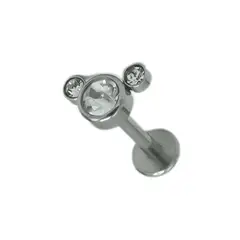 ELBAULDEJUMA - Piercing Tragus Conch Labret Modelo Mickey 16g