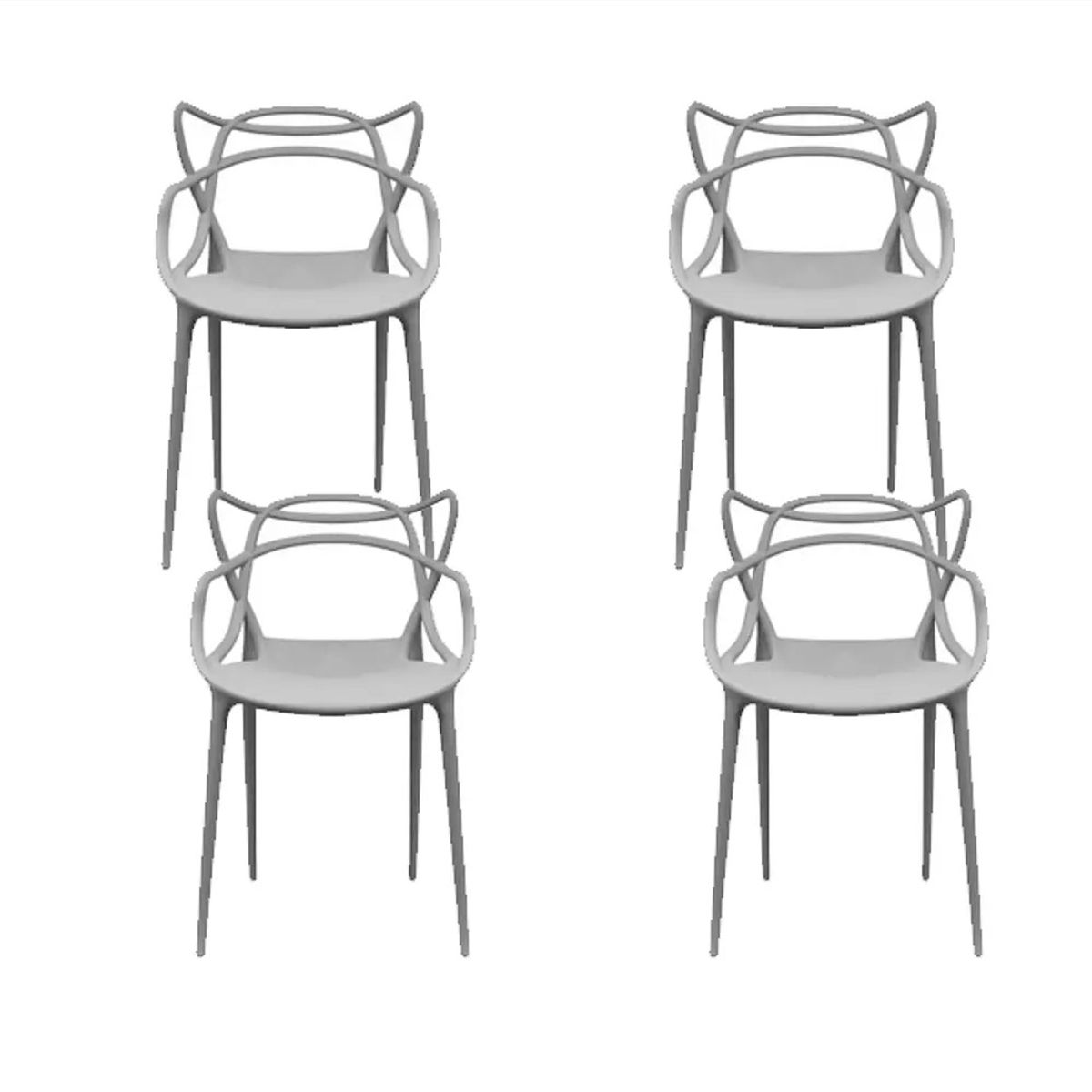 CORI CORI - Pack 4 Sillas Master Gris