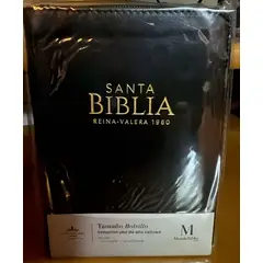 ABBA - BIBLIA TAMAÑO BOLSILLO IMITACION PIEL CIERRE NEGRO