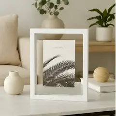 VGO - Marco flotante para fotos 10x15 blanco