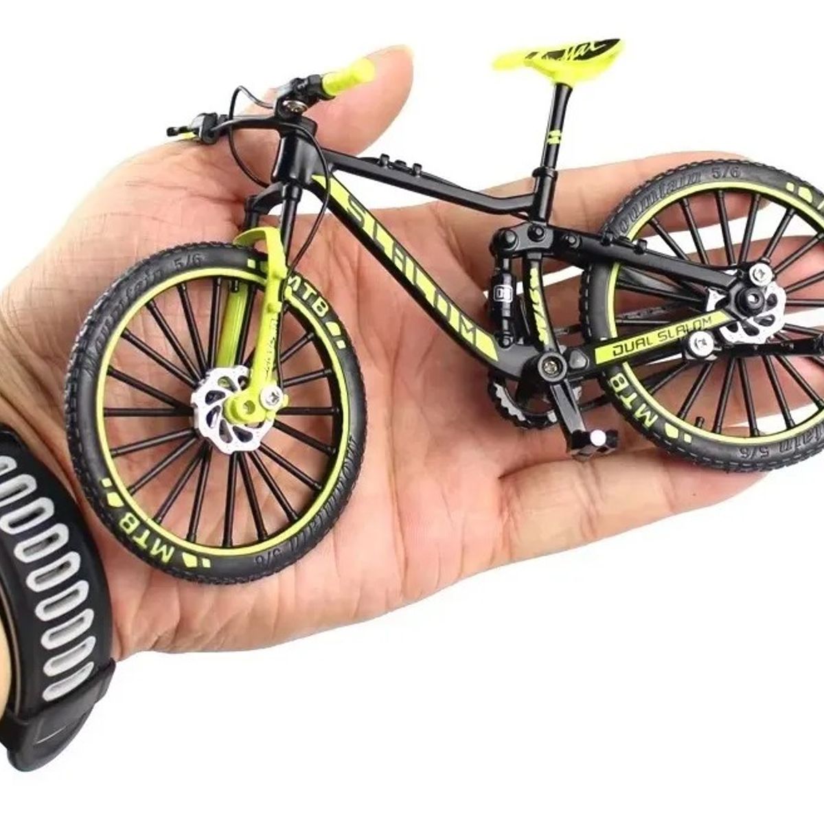 GENERICO - Bicicleta Mini  Escala 1:8 Mtb Verde