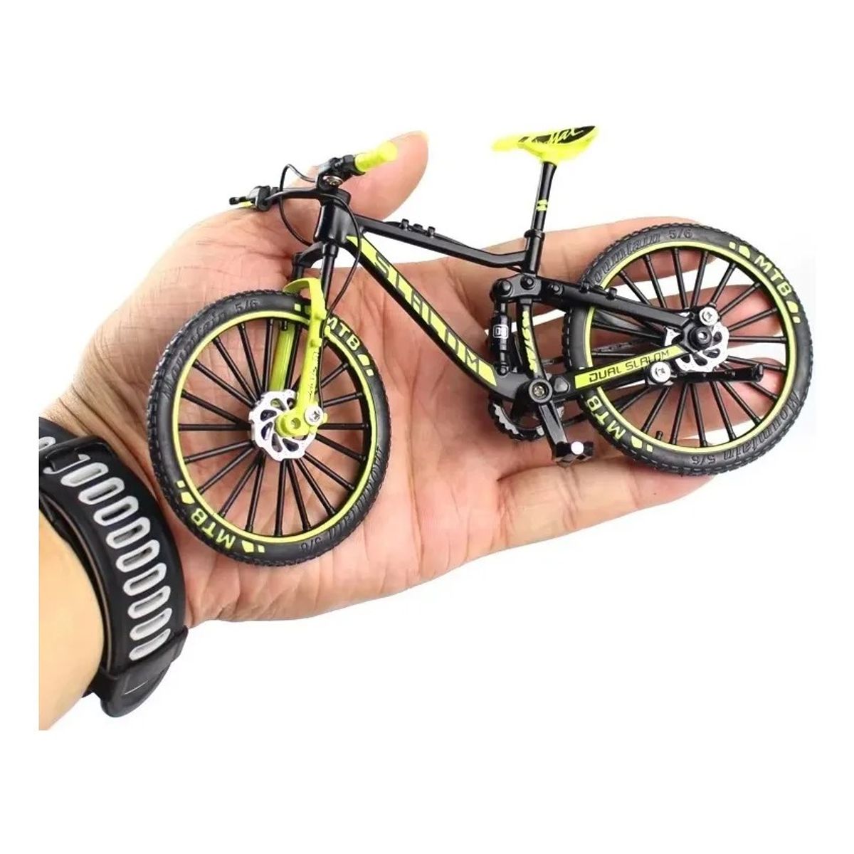 GENERICO - Bicicleta Mini  Escala 1:8 Mtb Verde