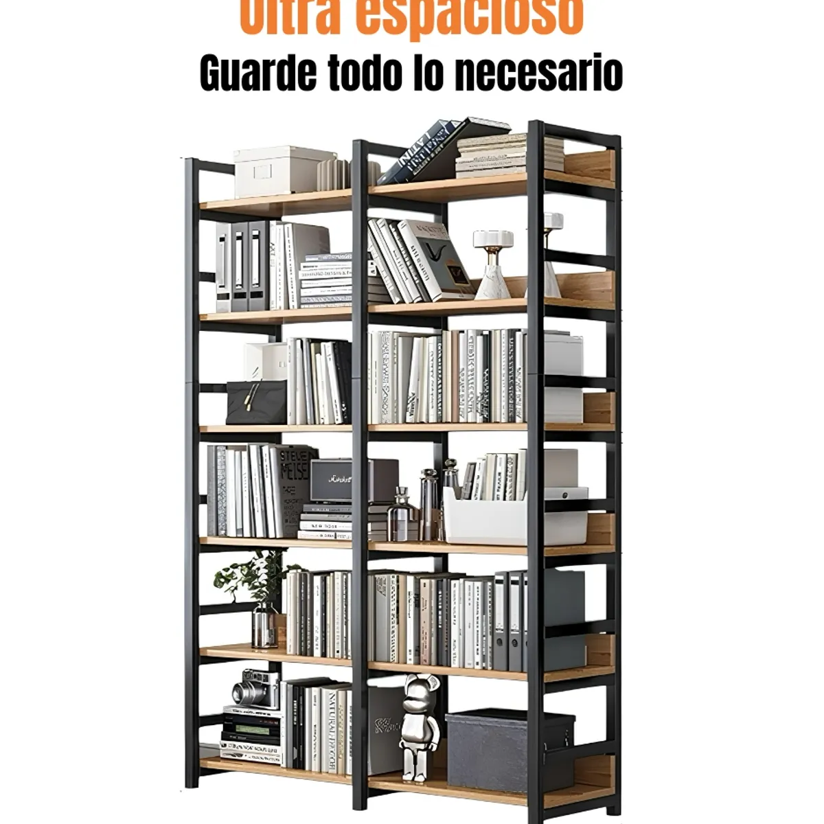 LUBABYCAS - Estante Librero Repisas De 6 Niveles 174cm By LuBabycas