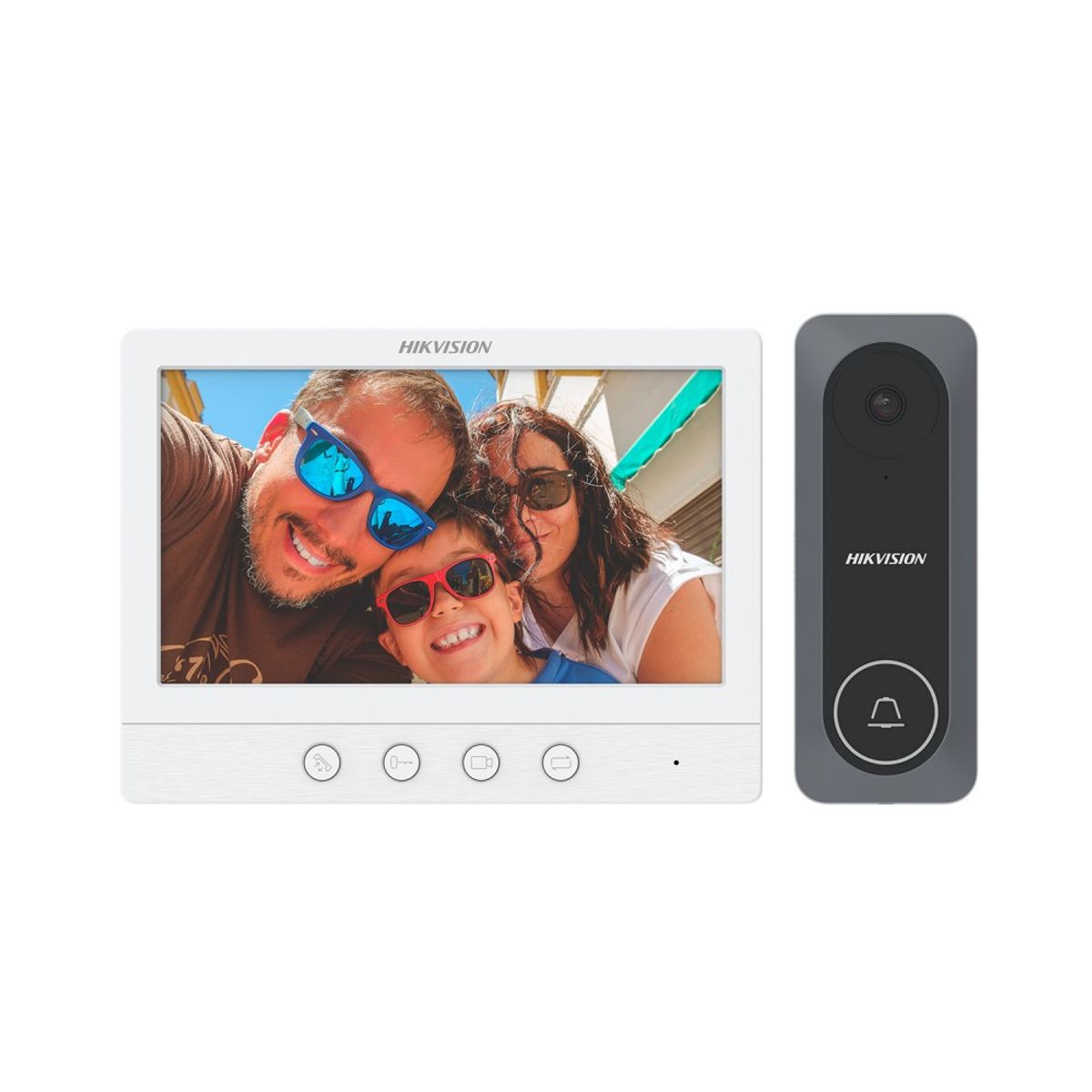 HIKVISION - Kit Video Portero Hikvision HD 4 Hilos DS-KIS212