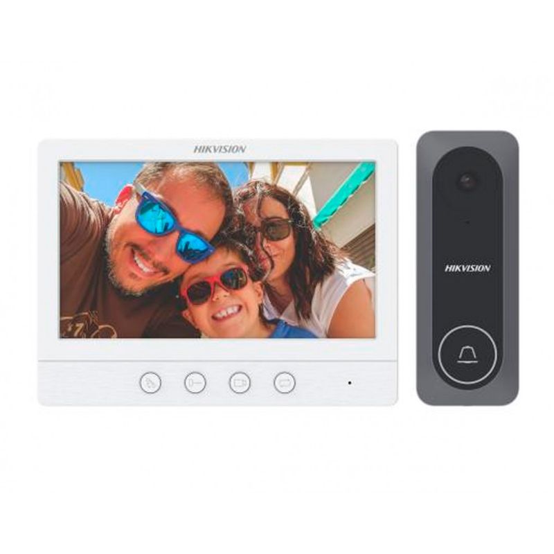 HIKVISION - Kit Video Portero Hikvision HD 4 Hilos DS-KIS212