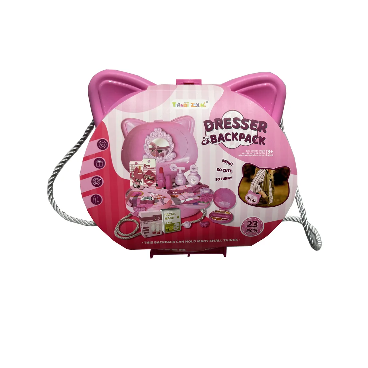 TOYNG - Cartera Infantil de Gata + Accesorios de Belleza – Toyng
