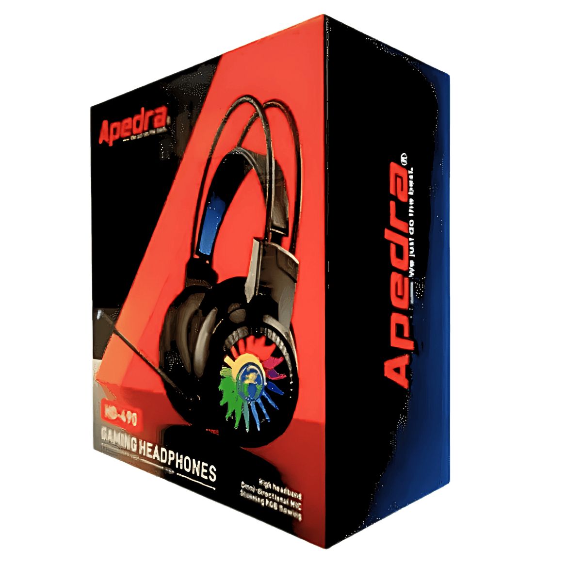 IMICE - Audífonos Con Micrófono Gamer Apedra Hd-490 Usb Con Luz Rgb